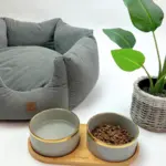 Ollipet rund bambusholder | dobbelt